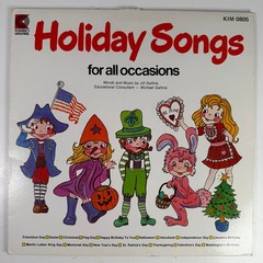 Holiday Songs for All Occasions LP Record 1978 Kimbo Educational Children’s 33