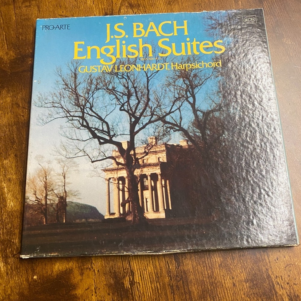 Johann Sebastian Bach, Gustav Leonhardt – English Suites (BWV 806-811) 1981 3xLP