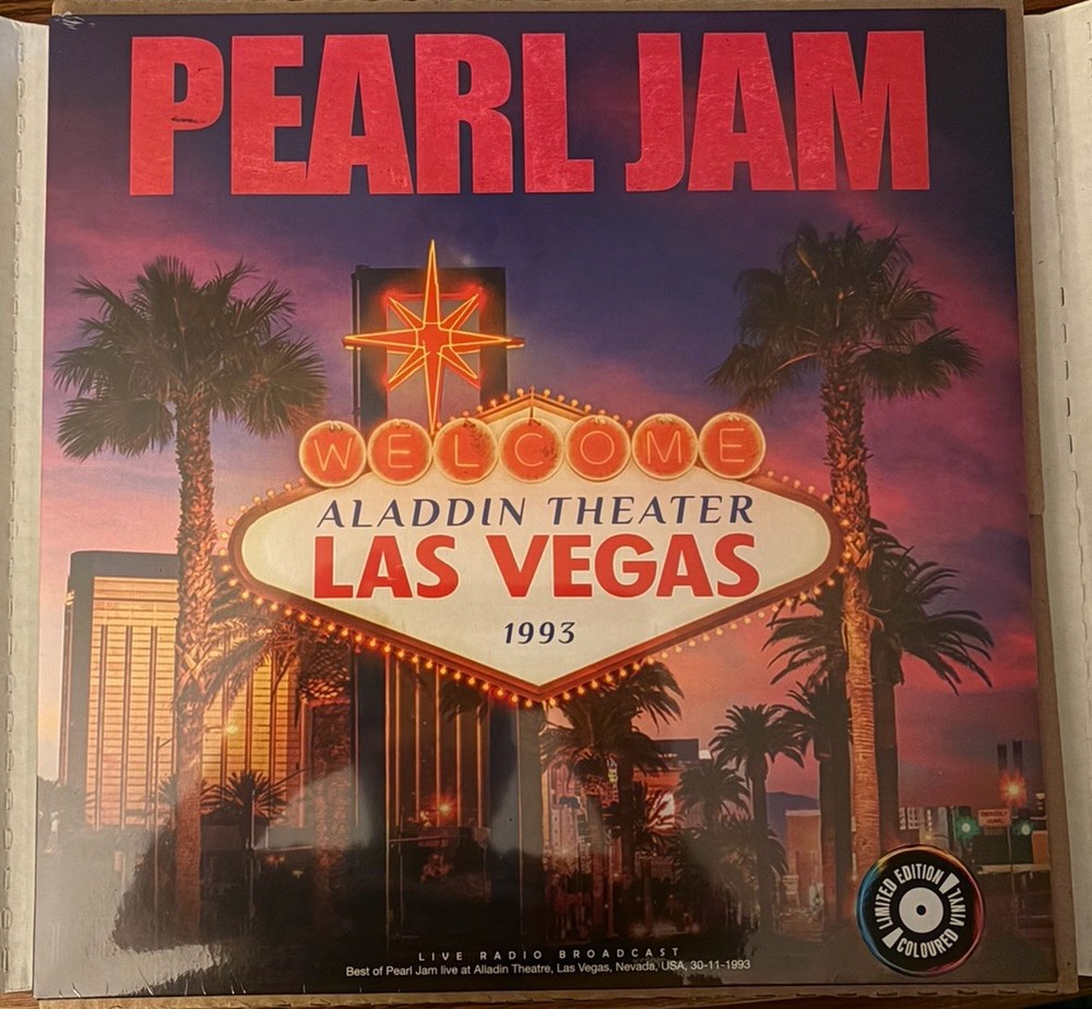 Pearl Jam Aladdin Las Vegas 1993 Pink Vinyl LP New Sealed Limited Edition Rare