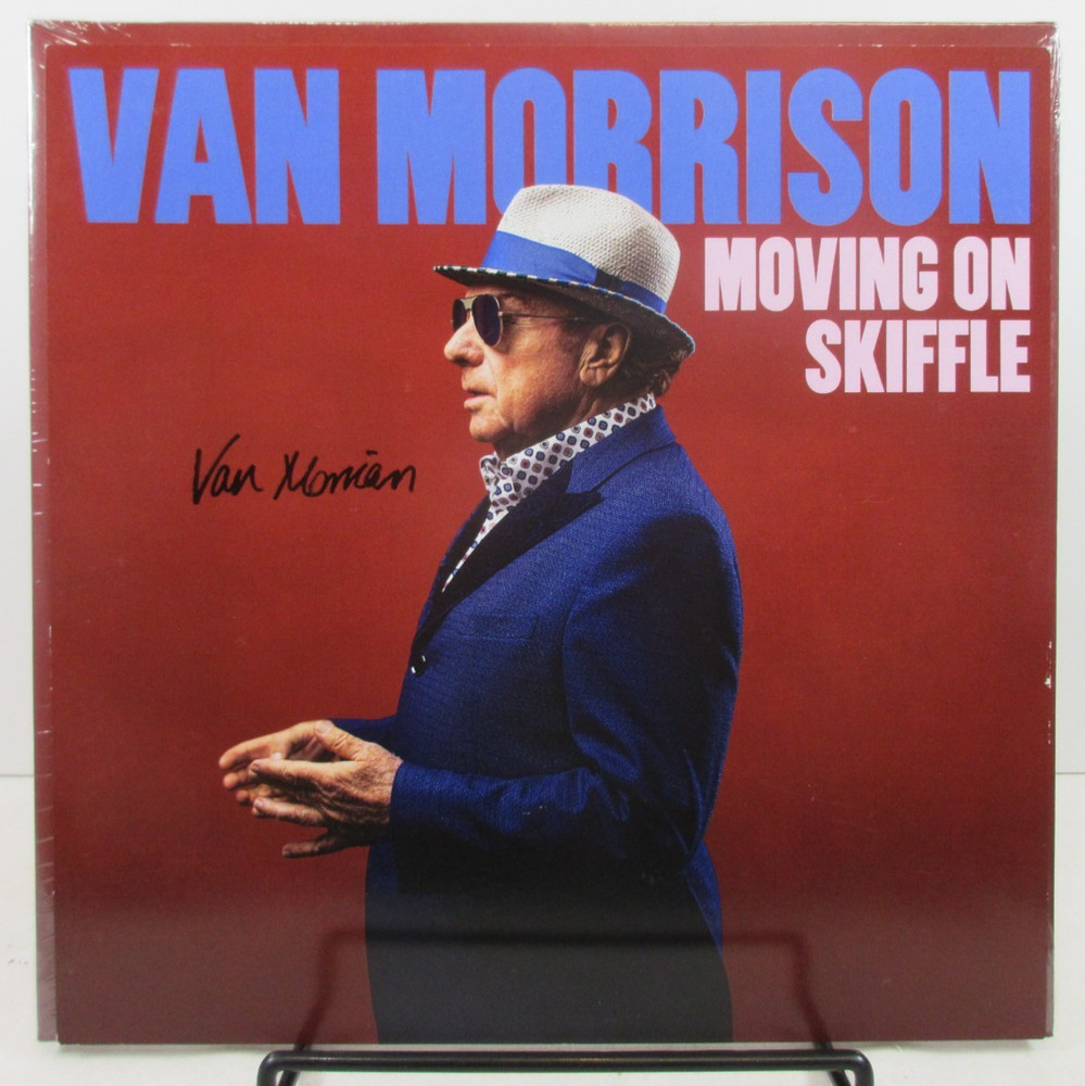12×12″ SIGNED by VAN MORRISON „Moving on Skiffle“ RED LIMITED 2-LP Exile Records