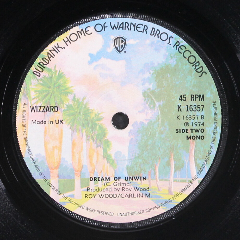 WIZZARD: rock n‘ roll winter / dream of unwin WB 7″ Single 45 RPM