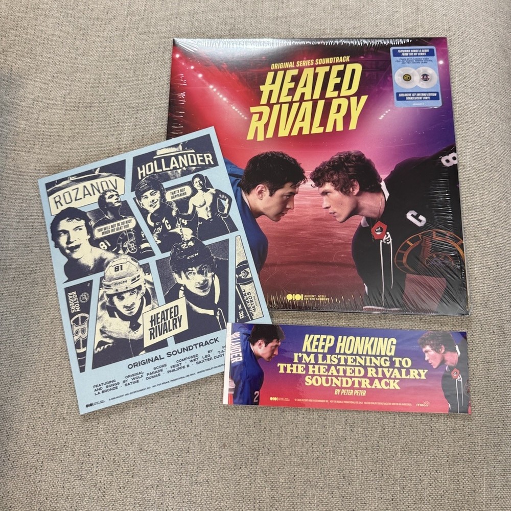 Heated Rivalry Original Soundtrack Icy Inferno & Promo Poster & Bumper Sticker