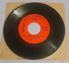 Patti Page 45 Happy Birthday, Jesus / Christmas Bells Columbia 4-43447 ex
