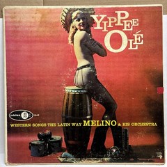 MELINO & His Orchestra-Yippee Ole-Western Songs The Latin Way JUBILEE nude cover