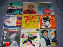 WHOLESALE LOT OF (50+) 45RPM EP RECORDS – EASY LISTENING / POP / NON-ROCK