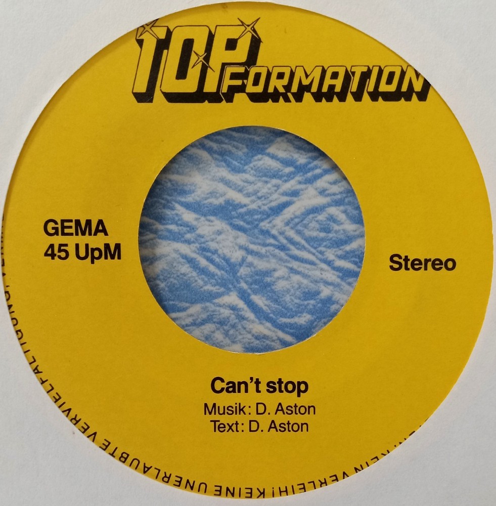 hear RARE GERMAN SYNTH POP NEW WAVE 45 Top Formation „No Never / Can’t Stop“