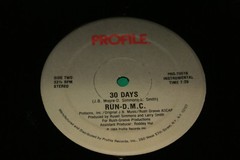 Run-D.M.C. ‎30 Days Lp Record Single Profile Records ‎PRO-7051 1984 Oop Vg+/Vg+
