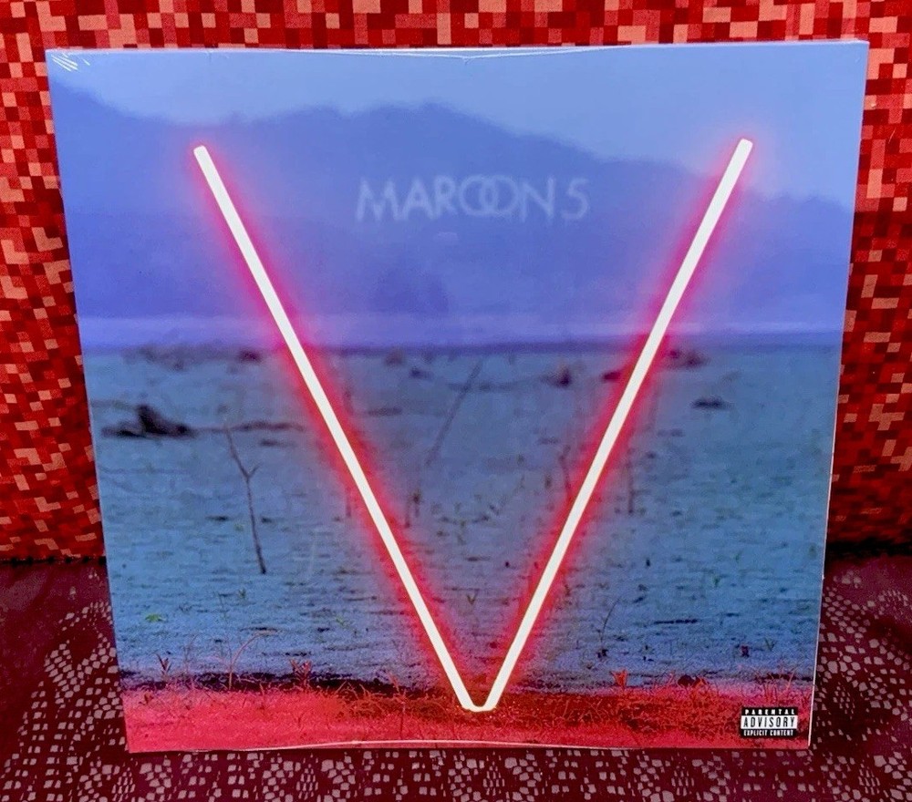 2014 Maroon 5 “V” Interscope Records Red Colored Vinyl LP (Factory Sealed)
