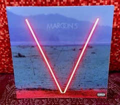 2014 Maroon 5 “V” Interscope Records Red Colored Vinyl LP (Factory Sealed)