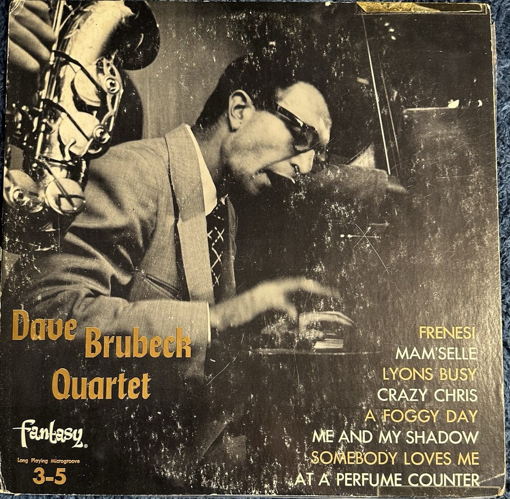 Dave Brubeck Quartet 10” LP Fantasy 3-5 1952 Mono VG+ Jazz Vinyl