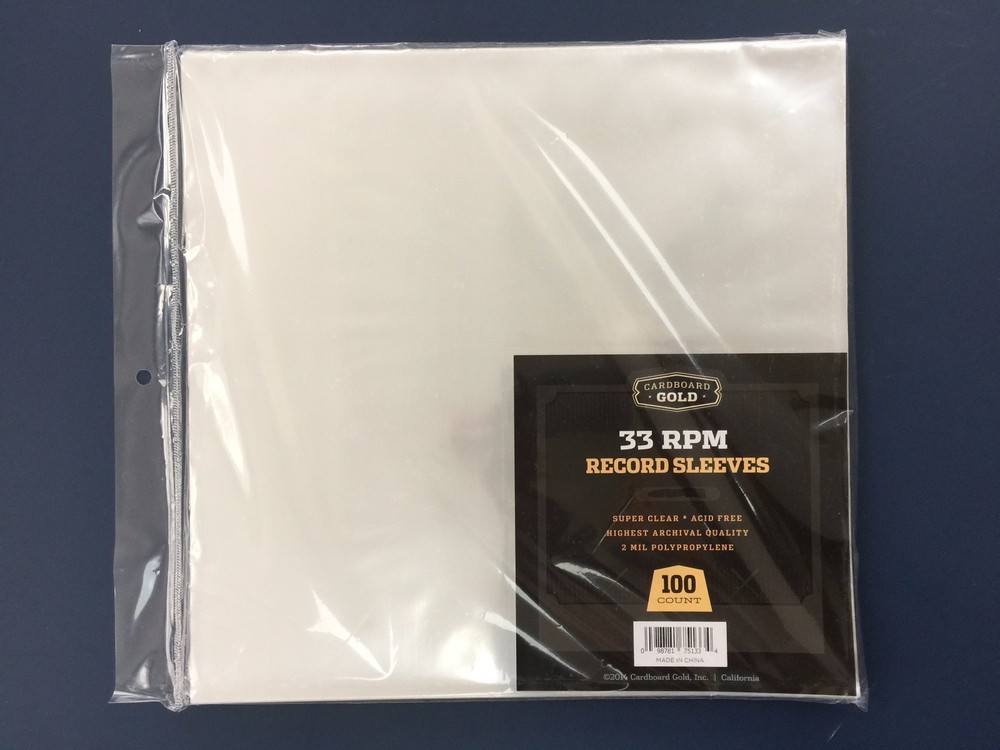 400 Clear Poly Plastic LP Outer Sleeves 2 Mil 12″ Vinyl 33rpm Record Album Cover