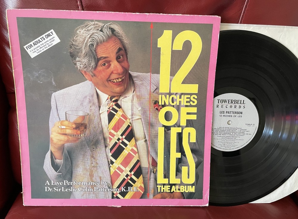 LES PATTERSON (Barry Humphries) 12 INCHES OF LES UK LP 1985 Adult live show VG+