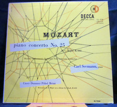 Carl Seemann – Mozart Piano Concerto No. 25 VG Mono LP Decca 1951 DL 9568