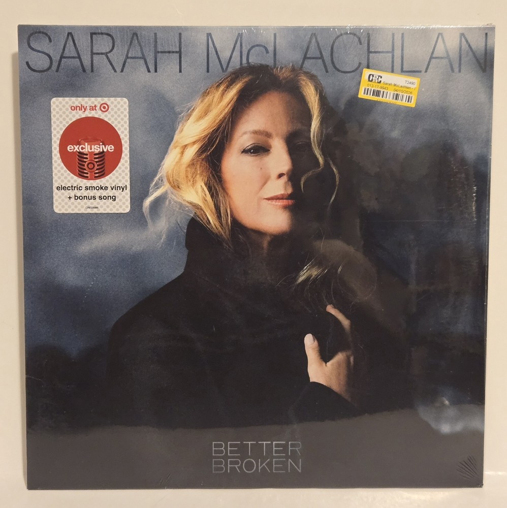 New Sarah McLachlan Better Broken LP 2025 Electric Smoke Vinyl Target Exclusive