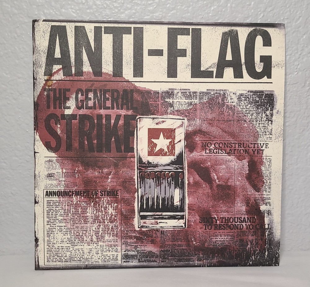 See Description!! The General Strike by Anti-Flag (Record, 2012) Damaged Warped