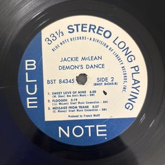 Jackie McLean/ Demon’s Dance Blue Note Records 1970 G+ Van Gelder