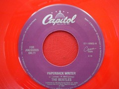 The Beatles PAPERBACK WRITER NEW/ MINT RED VINYL JUKE BOX ONLY 45 FAB 4