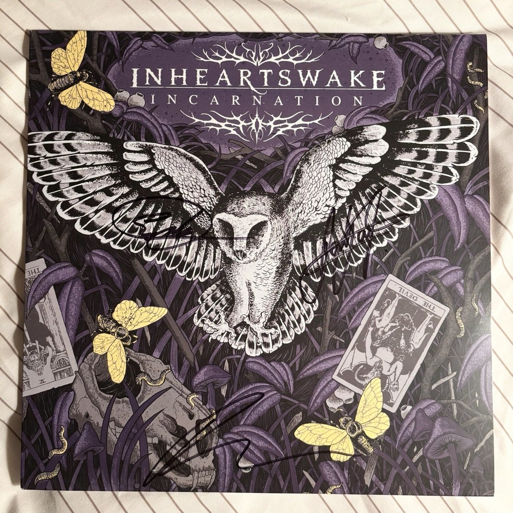 In Hearts Wake “Incarnation” Signed Gray Vinyl LP Metalcore