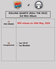 ROLLING QUARTZ [ROLL THE DICE] 3rd Mini Album CD-R+Booklet OFFICIAL K-POP SEALED