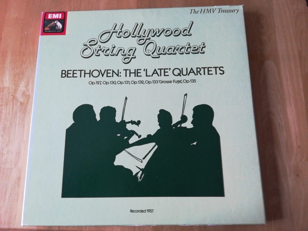 HOLLYWOOD STRING QUARTET – BEETHOVEN late quartets – EMI RLS7707 – 4xLPs box NM