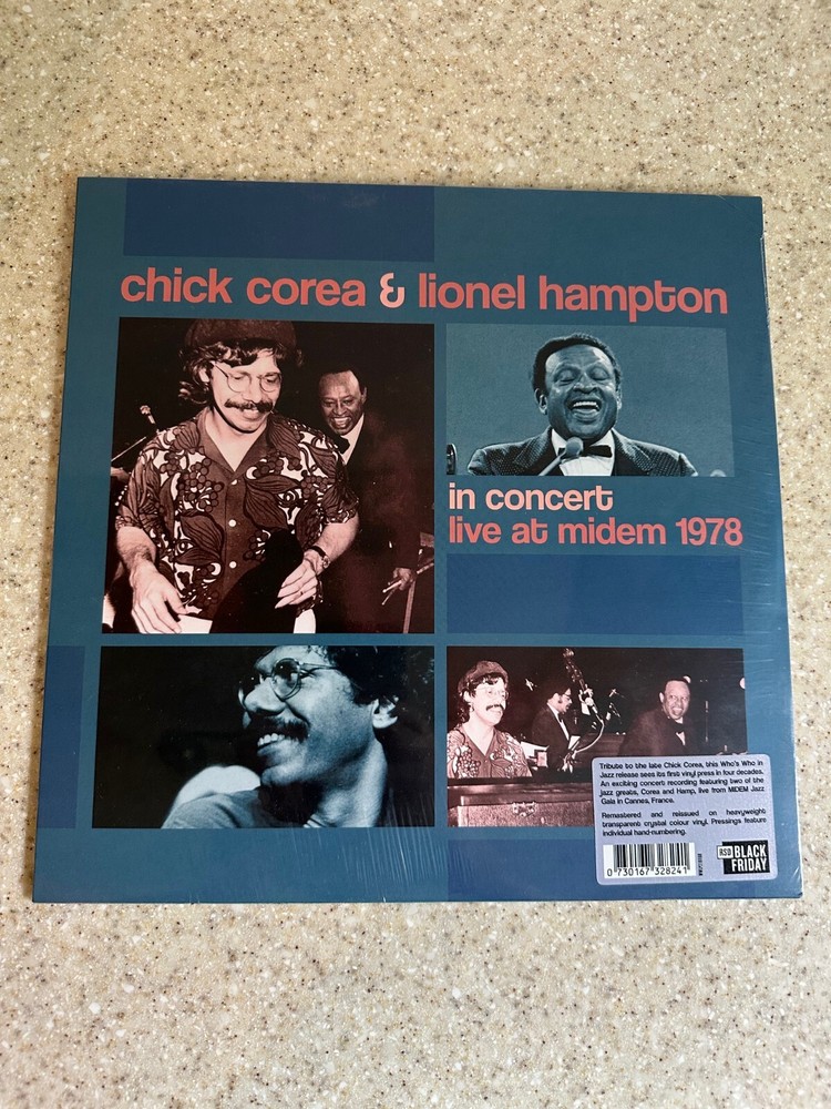 Chick Corea & Lionel Hampton – Live in Midem 1978 RSD LP – Crystal Clear Vinyl