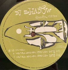 DJ Shadow Preemptive Strike Vinyl 2XLP RARE 1990s Trip Hop 1997 READ* VG TESTED*