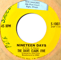 Dave Clark Five Nineteen Days 45 7″ Vinyl Oldies 60’s Rock -Check Coupons!