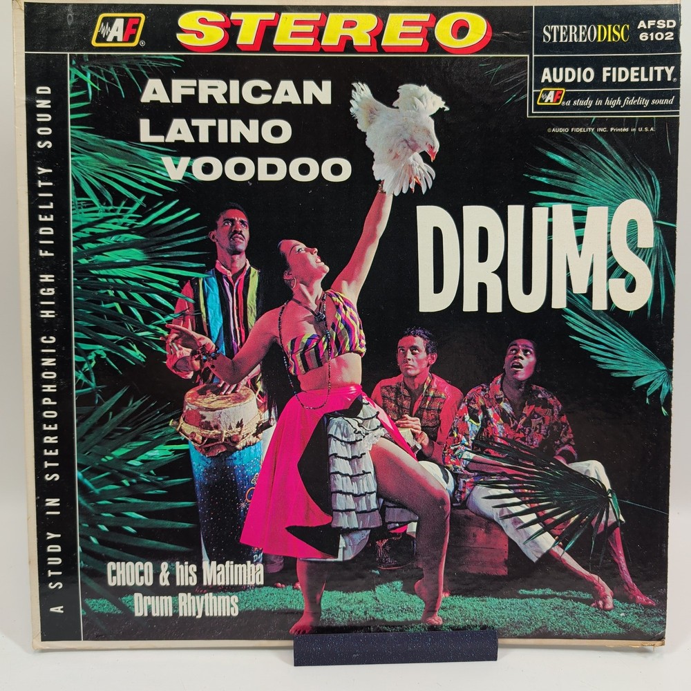 African Latino Voodoo Drums Choco & His Malimba Drum Rhythms LP Vinyl AFSD 6102