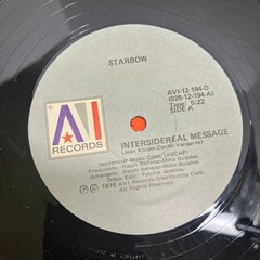 Starbow – Intersidereal Message 12″ Single 1978 AVI Records Disco 45 RPM