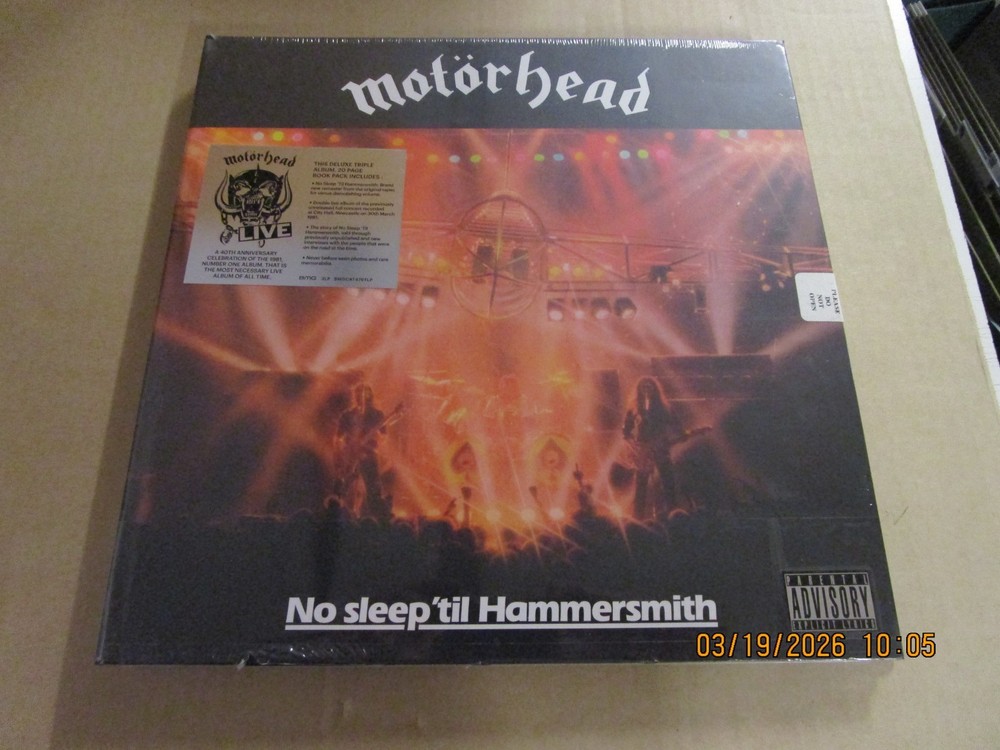 MOTORHEAD No Sleep ‚Til Hammersmith 3XLP Vinyl Box Set New! Sealed! 2016 BMG