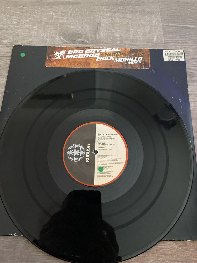 The Crystal Method – Born Too Slow (12″) Vinyl Near Mint Cover V/G Eric Morello