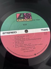 Kix- Self Titled- LP 1981 Atlantic SD 19307 First Pressing, Nice Copy!!
