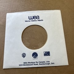 1 Company Sleeve Only EleKTRA Logo WEA Warner Elektra Atlantic Logos