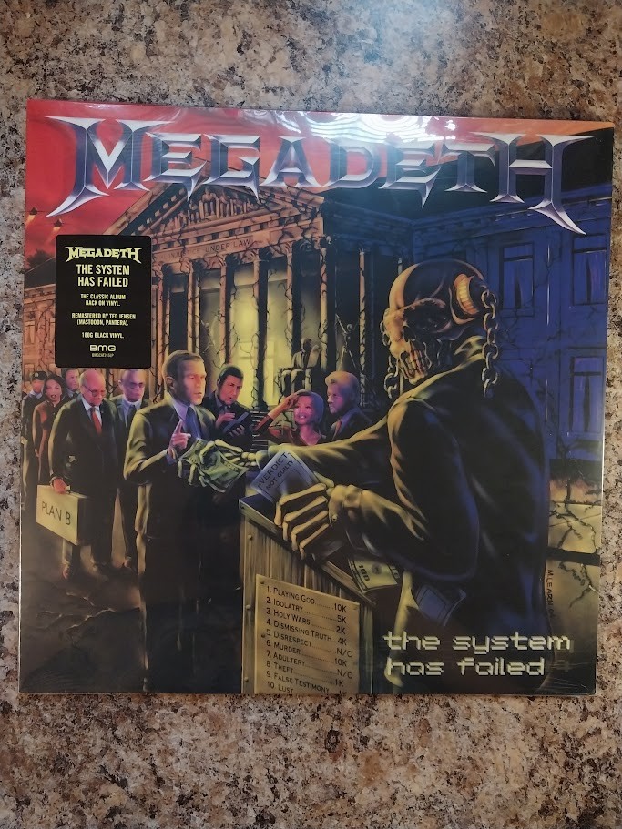 Megadeth – The System Has Failed, Sealed Vinyl Record * BMG – BMGCAT245LP