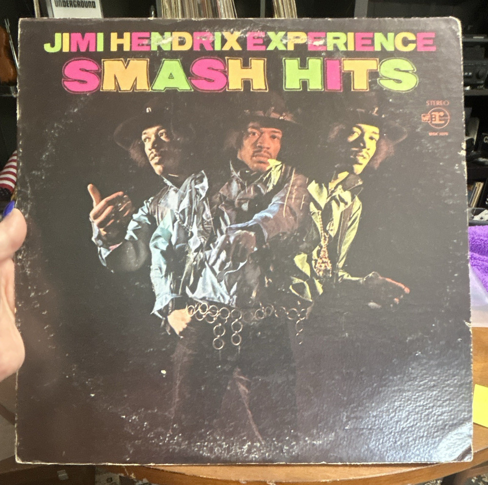 Jimi Hendrix Experience Smash Hits 12″ Black Vinyl LP Stereo Reprise MS 2025