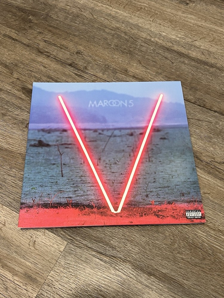 Maroon 5 V Vinyl 2014, 222 Records see-thru Red colored vinyl Record