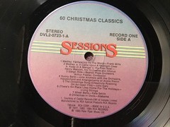 SESSIONS PRESENTS 60 CHRISTMAS CLASSICS 4-LP SET OOP WESTWOOD PRINT VINTAGE