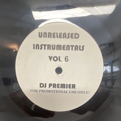 DJ Premier 12″ Black Vinyl LP Unreleased Instrumentals Vol. 6 Hip Hop Promo 2000