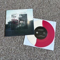 Citizen / Turnover – Split 7” Run For Cover Records Half Red / Half Cream Vinyl