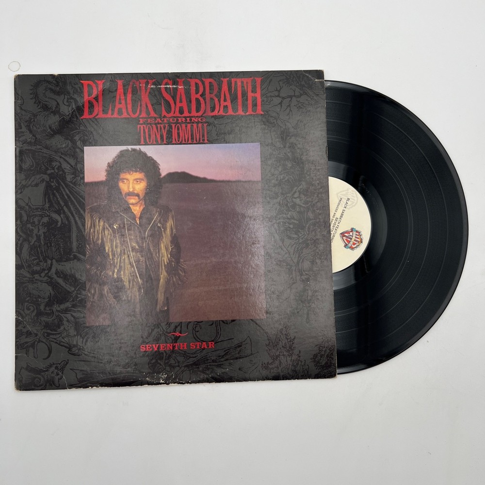 Black Sabbath Seventh Star LP VG Warner Bros 1-25337 1986 Tony Iommi Clean Vinyl