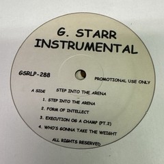 G. Starr Instrumental Step into the Arena PROMO eingeschweisst HIP HOP LP Record
