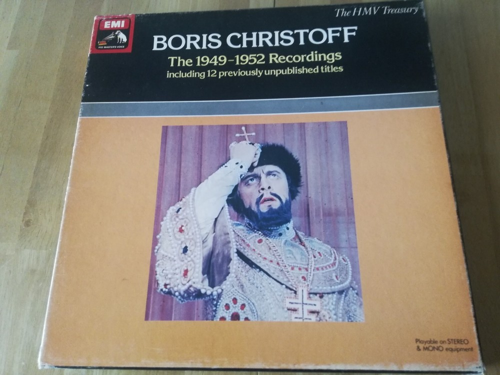 RLS 735 – BORIS CHRISTOFF – The 1949-1952 Recordings 3 lps box UK NM