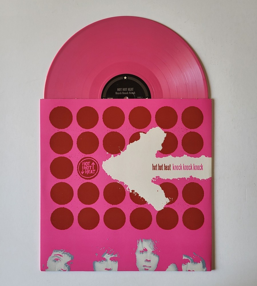 HOT HOT HEAT~ Knock Knock Knock, Pink Vinyl, 2002, 12in EP, NM / NM Cond