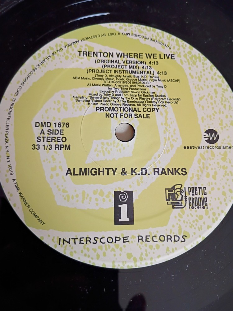 ■1991 Promo Intercope Records RARE! Original US version Almighty & K.D. Ranks