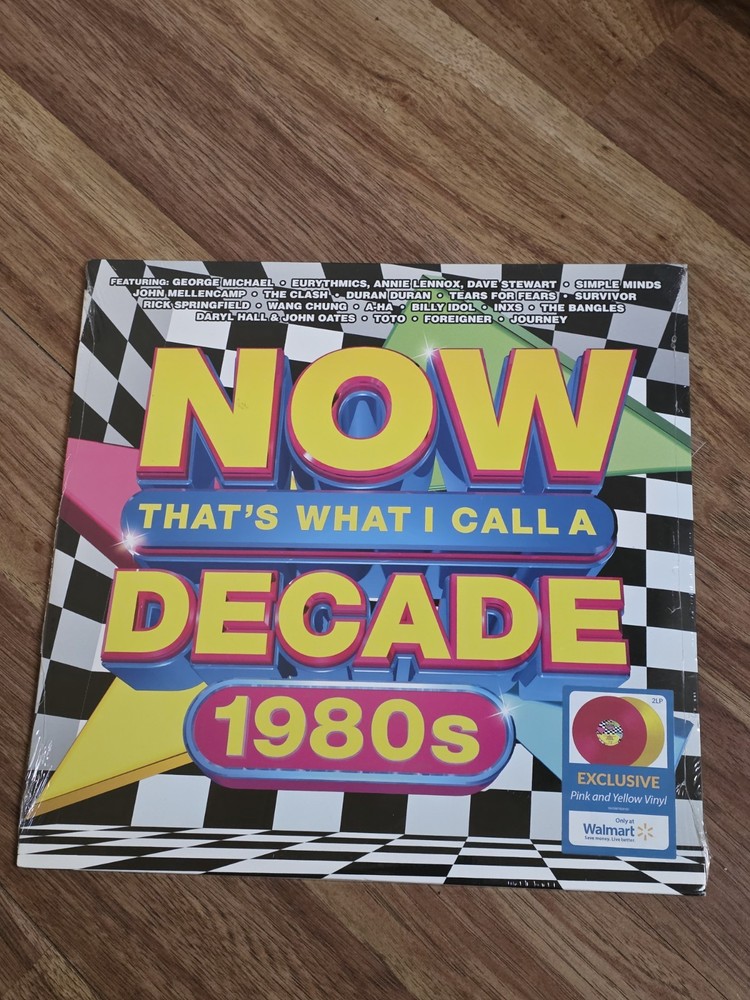 NOW THAT’S WHAT I CALL A DECADE 1980S – 2-LP – PINK AND YELLOW VINYL – NEW!