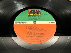 Led Zeppelin III OG 1970 Atlantic SD 19128 „at/gp“ Working Wheel