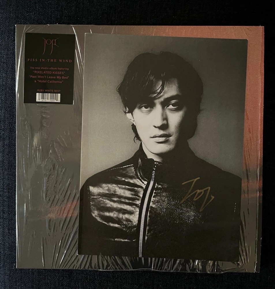 SIGNED Joji – Piss in the Wind Ruby White Mist Vinyl LP