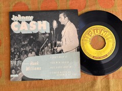 Johnny Cash Sings Hank Williams Sun EPA-111 US 45 EP VG++ Picture Sleeve
