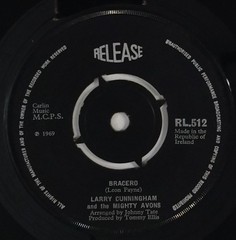 Larry Cunningham The Mighty Avons Honky Tonky Downstairs 7″ Single (1969) RL 512