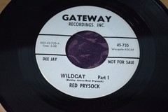 Red Prysock Wildcat 1 & 2 Gateway PROMO 7″ 45 Jazz Blues White Label EX